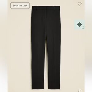 J. Crew Elegant Black Straight Leg Trousers